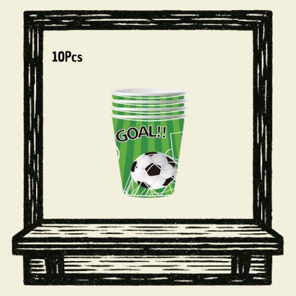 ⚽ 10 Copos Descartável Futebol