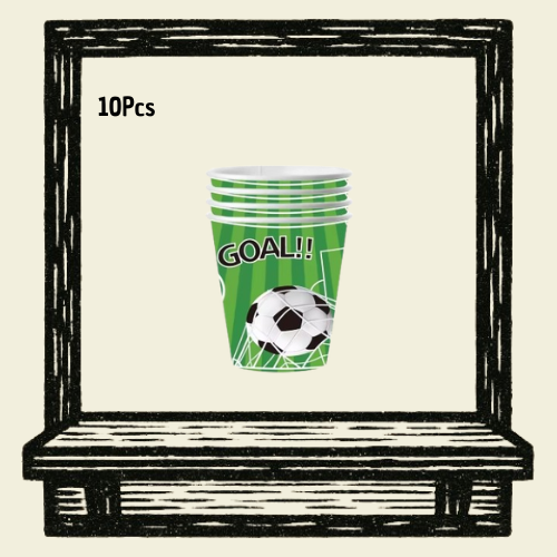 ⚽ 10 Copos Descartável Futebol