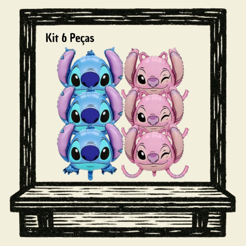 6Pcs Disney Stitch