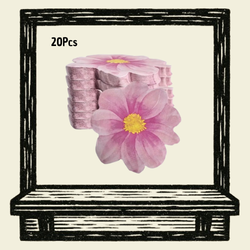 Guardanapos de Papel Florais 20 peças