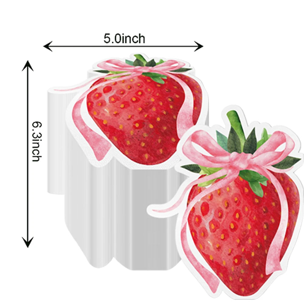 Guardanapos de Papel em Formato de Morango 🍓