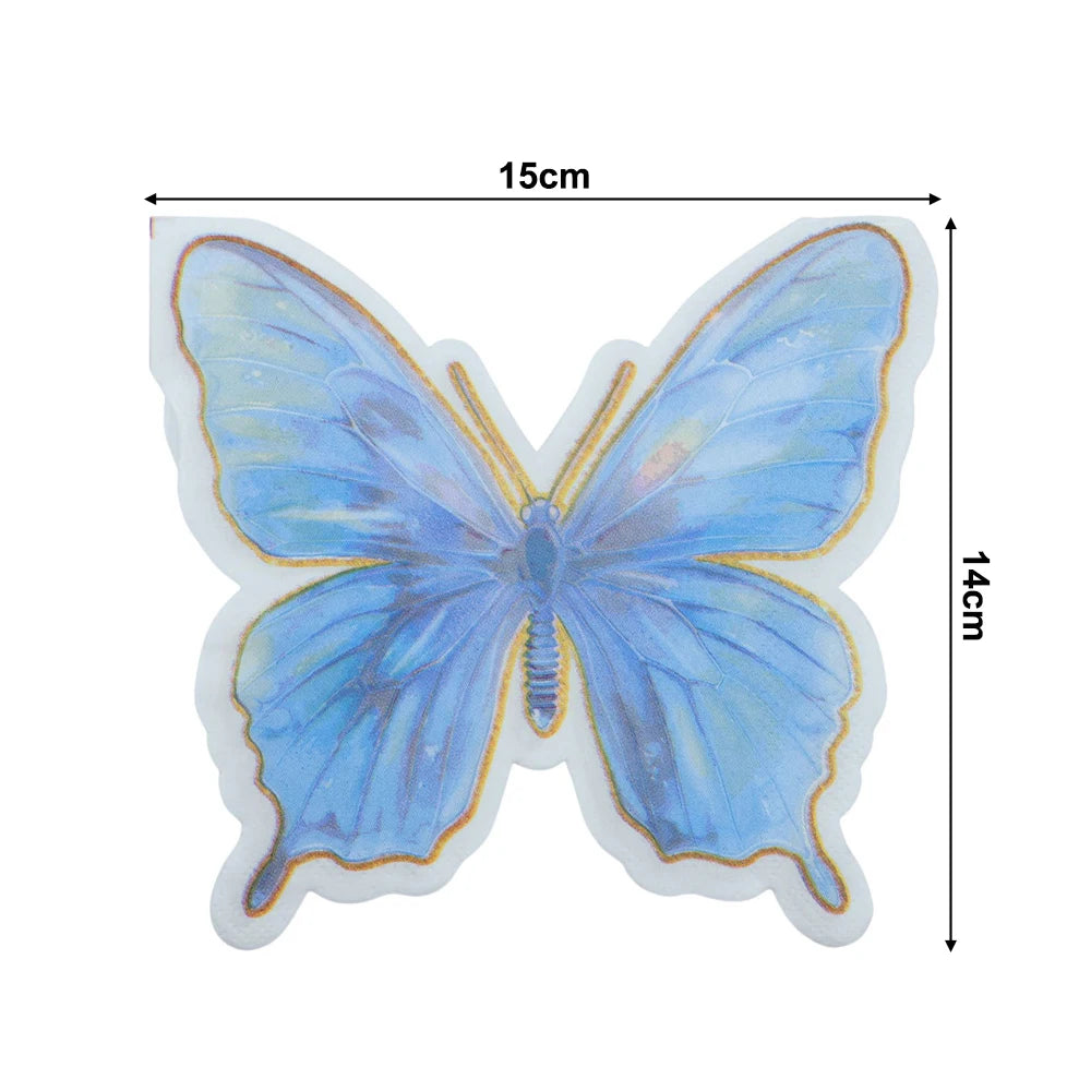 Guardanapos Borboleta de Papel /40/60 Unidades para Festas e Decoração