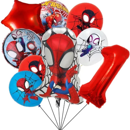 Kit 9 Balões Homem-Aranha e Seus Amigos