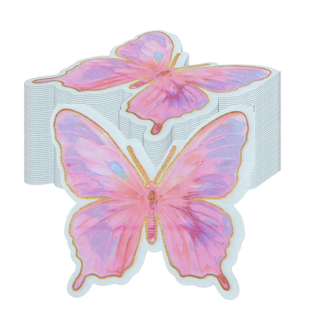 Guardanapos Borboleta de Papel /40/60 Unidades para Festas e Decoração