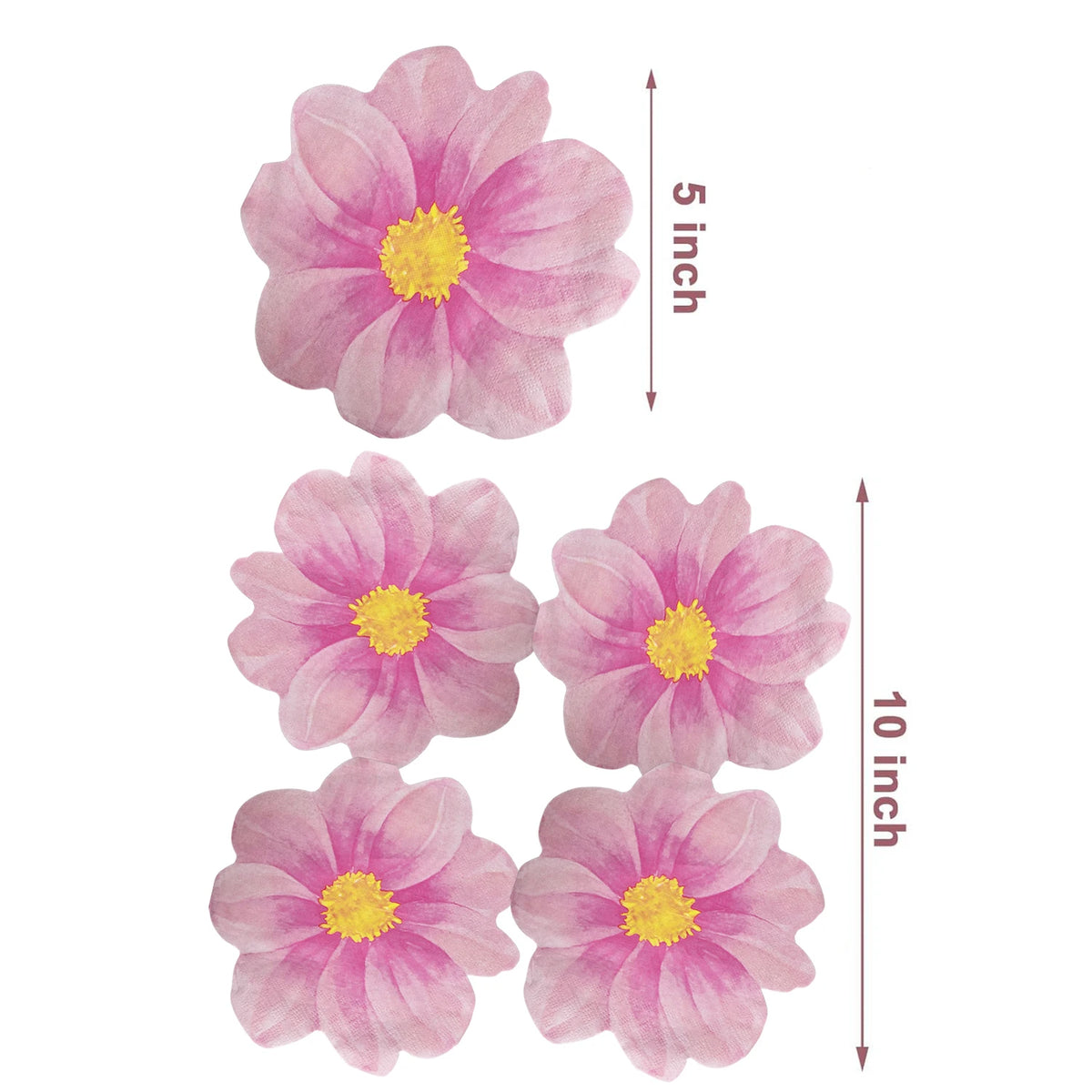 Guardanapos de Papel Florais 20 peças
