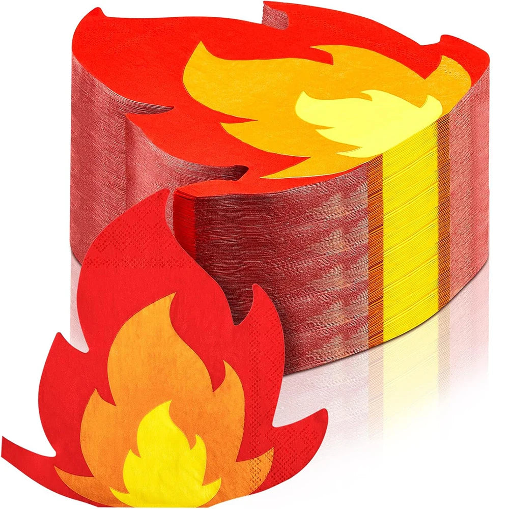 64 pcs Guardanapos de Papel Bombeiro e Fogo