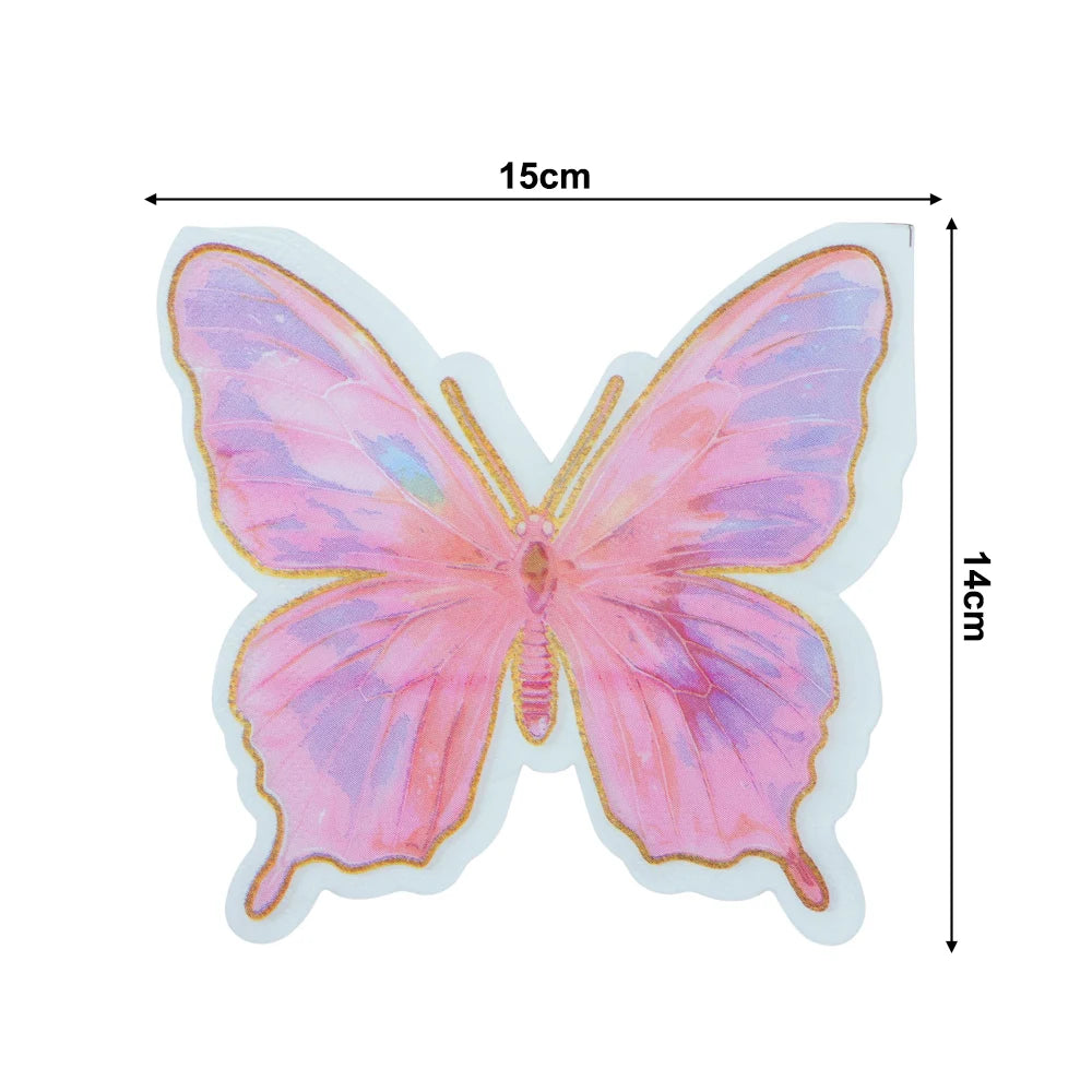 Guardanapos Borboleta de Papel /40/60 Unidades para Festas e Decoração
