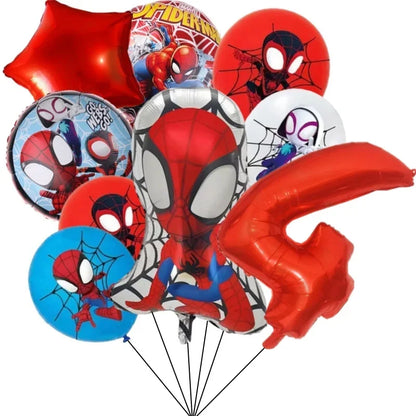 Kit 9 Balões Homem-Aranha e Seus Amigos