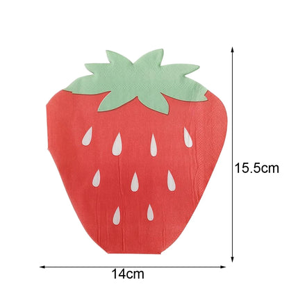 Guardanapos de Papel em Formato de Morango 🍓