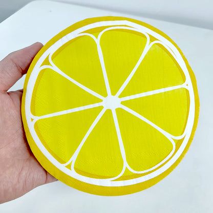 20 🍋 Guardanapos de Papel Estampa Limão
