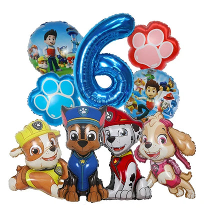 Kit 9 Balões Patrulha Canina