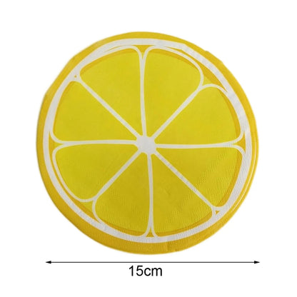 20 🍋 Guardanapos de Papel Estampa Limão