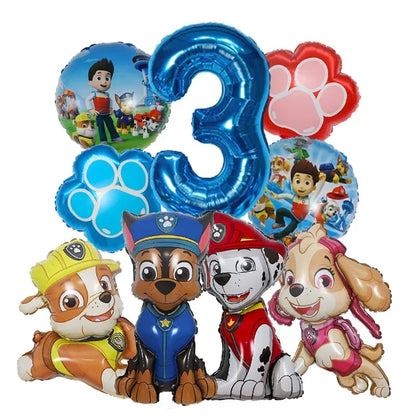 Kit 9 Balões Patrulha Canina