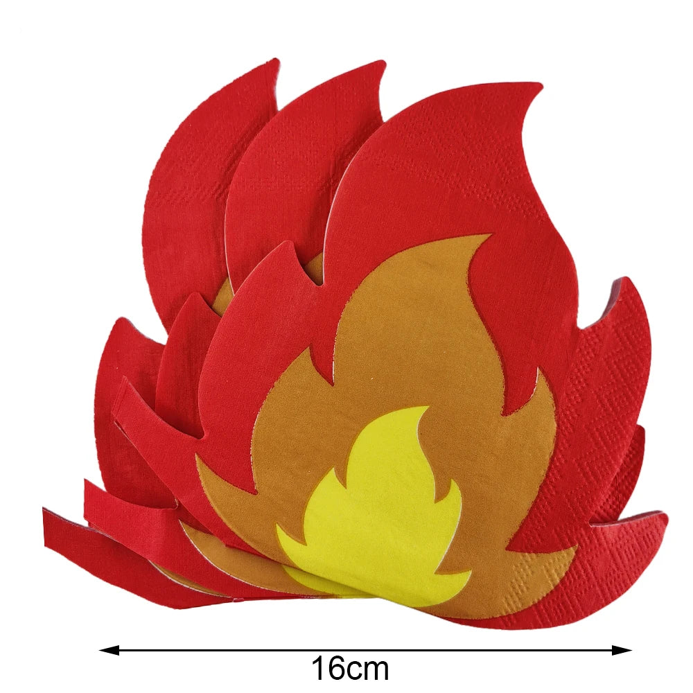 64 pcs Guardanapos de Papel Bombeiro e Fogo